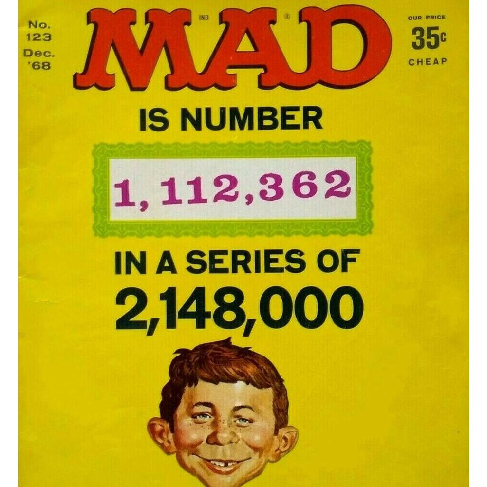 MAD Magazine Dec 1968 Issue 123 Movies TV Red Baron Mannix Judd for the Defense